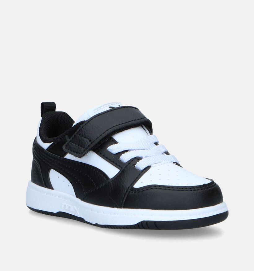 Puma Rebound v6 Witte Sneakers voor jongens, meisjes (342859)