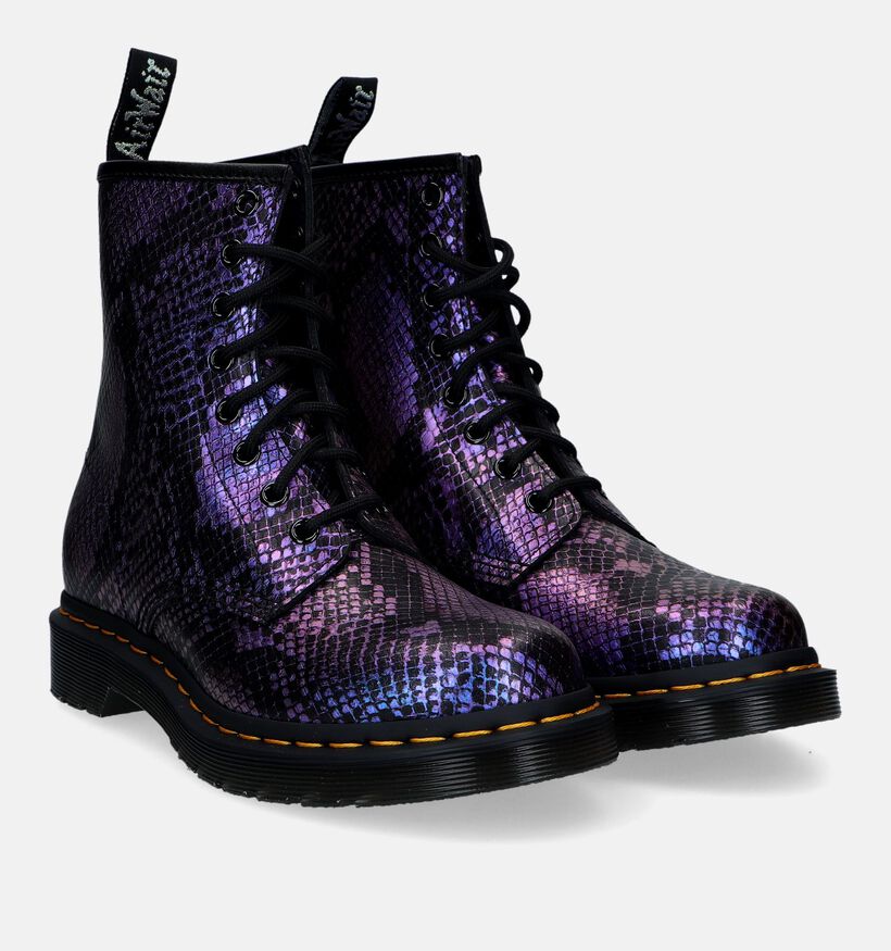 Dr. Martens 1460 Bottines en Mauve pour femmes (327798) - pour semelles orthopédiques