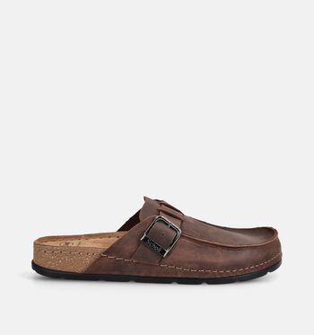 Scholl Pantoufles Marron