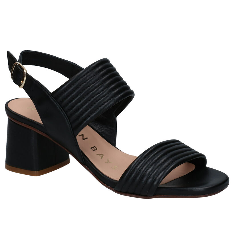 Hampton Bays Adia Zwarte Sandalen in leer (291452)