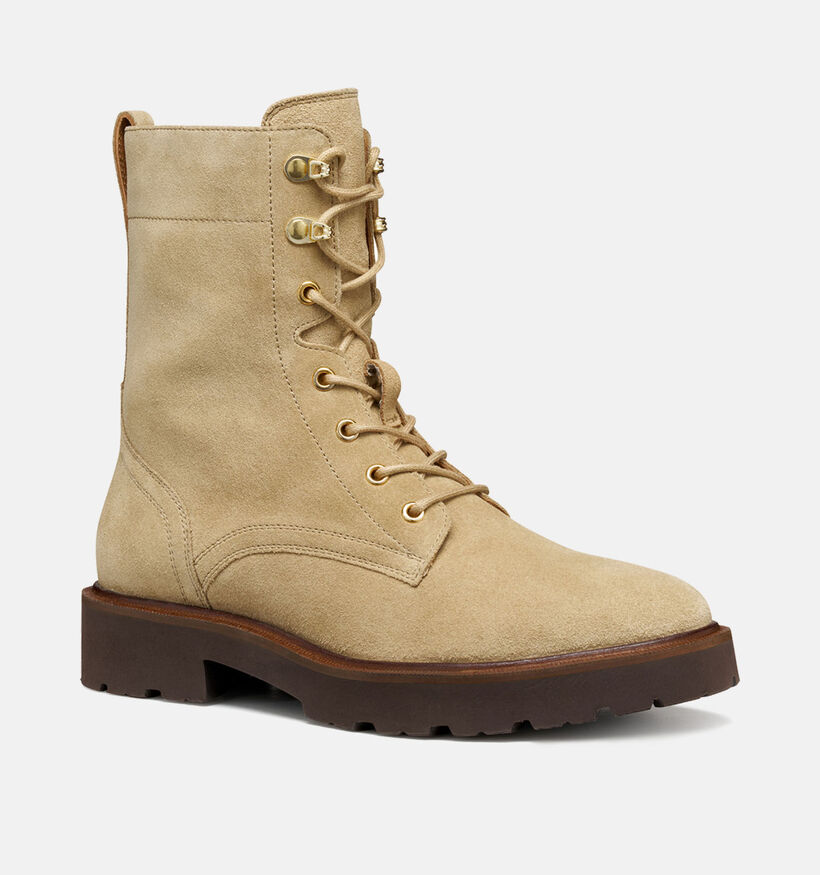 Geox Norize Boots à lacets en Beige pour femmes (360199)