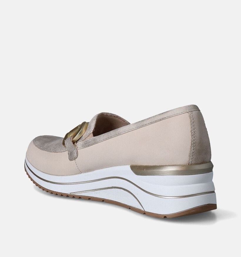 Remonte Beige Instappers voor dames (351211) - geschikt voor steunzolen