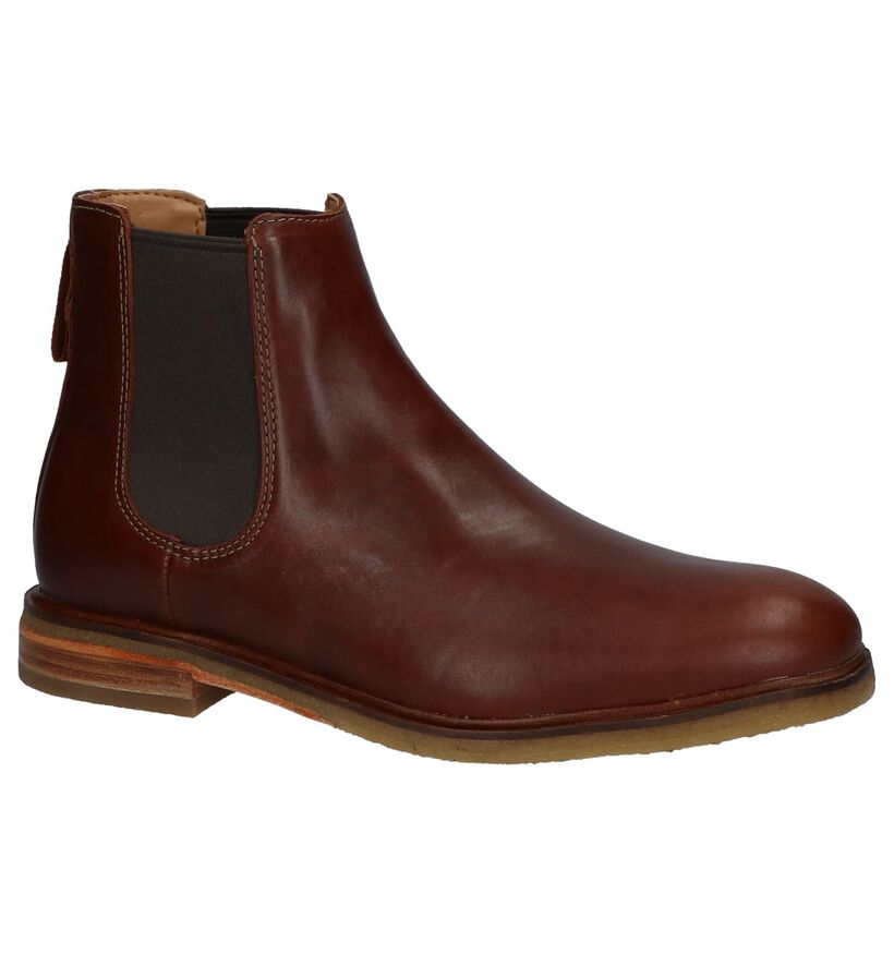 Clarks Clarkdale Gobi Chelsea Boots Cognac in leer (226464)