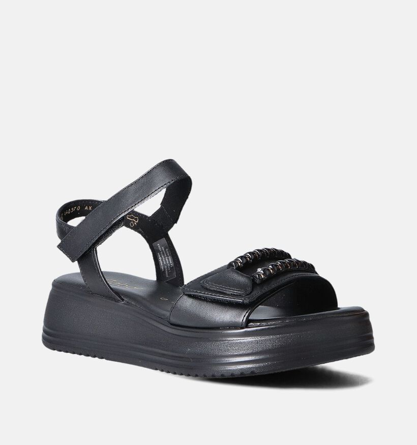 Gabor Zwarte Sandalen met sleehak voor dames (355063)