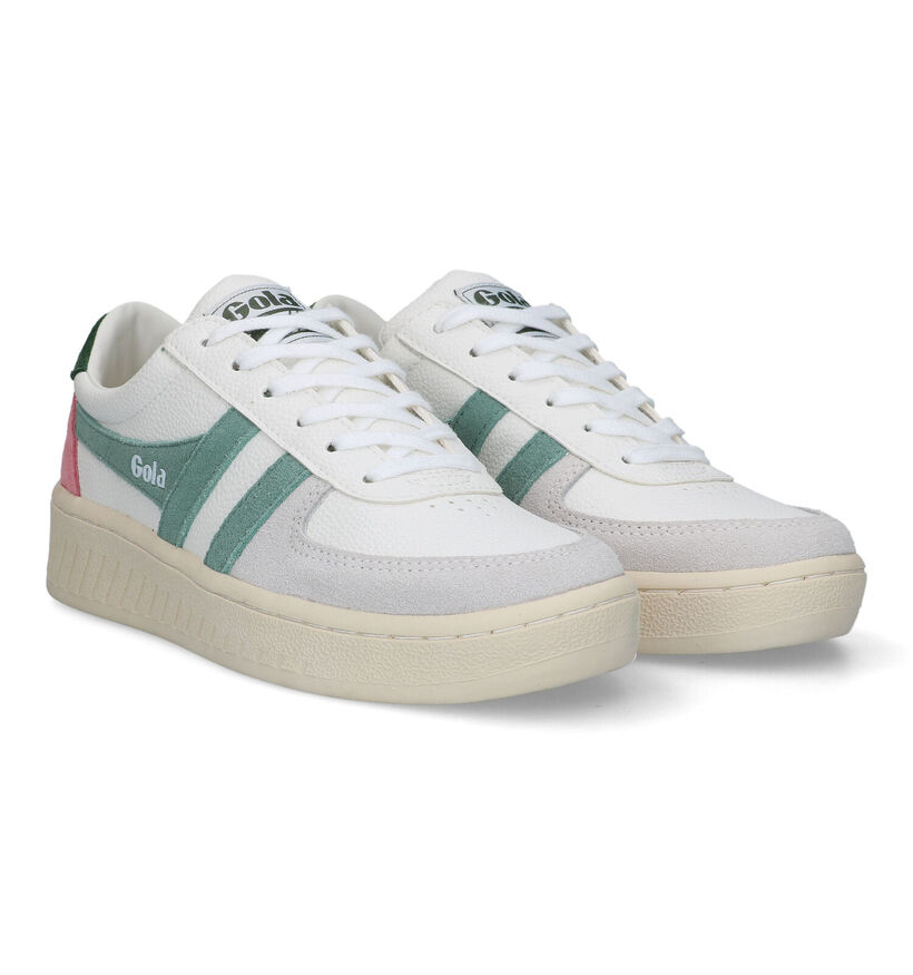 Gola Grandslam Trident Witte Sneakers voor dames (336374) - geschikt voor steunzolen