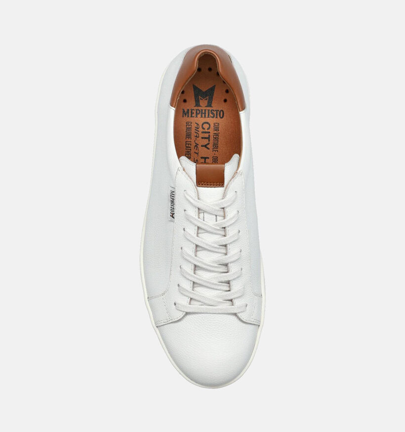 Mephisto Hasko Empire Witte Veterschoenen voor heren (355164) - geschikt voor steunzolen