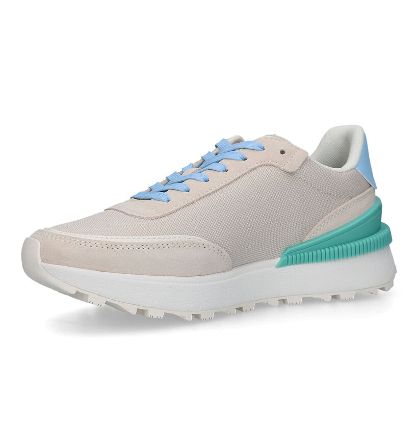 Tommy Hilfiger Ace Tommy Jeans Baskets en Beige en simili cuir (318206)