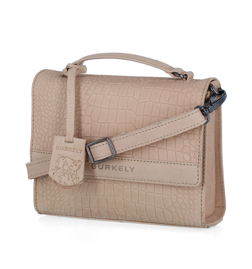 Burkely Casual Carly Beige Handtas in leer (321591)