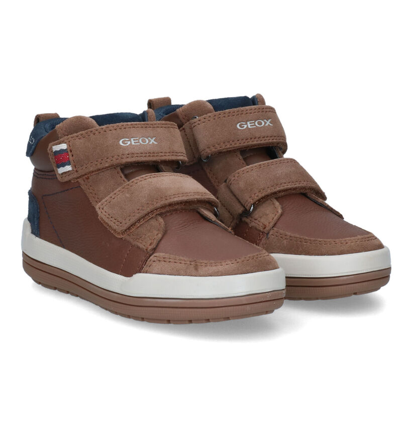 Geox Charz Bruine Hoge Schoenen in kunstleer (317600)