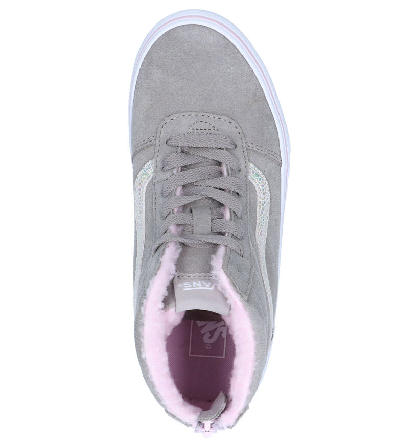 Vans Ward Hi Baskets de Skate en Gris en daim (264179)