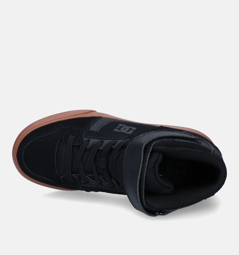 DC Shoes Pure High Top Baskets de skate en Noir pour garçons (326850)
