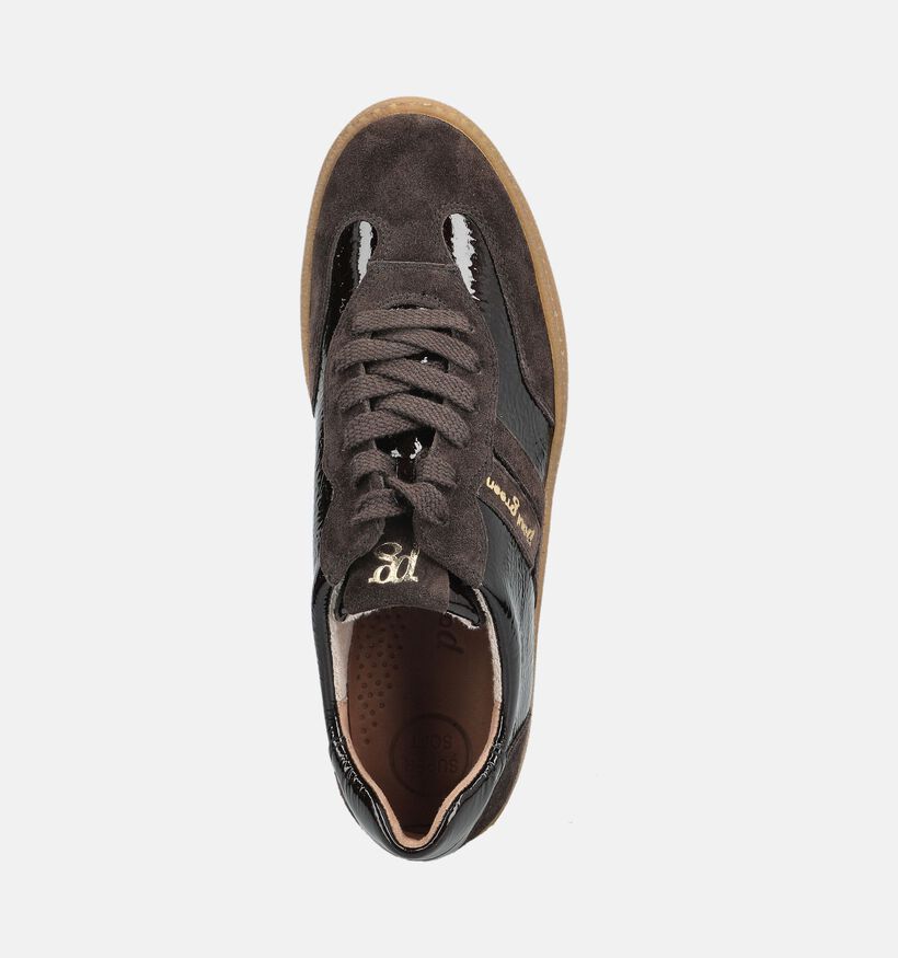 Paul Green Donkerbruine Sneakers voor dames (379787)