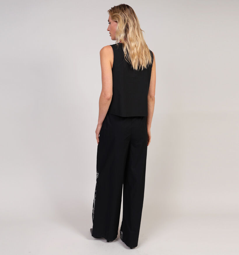 JDY Eliza Embroidery Zwarte Broek voor dames (365284)