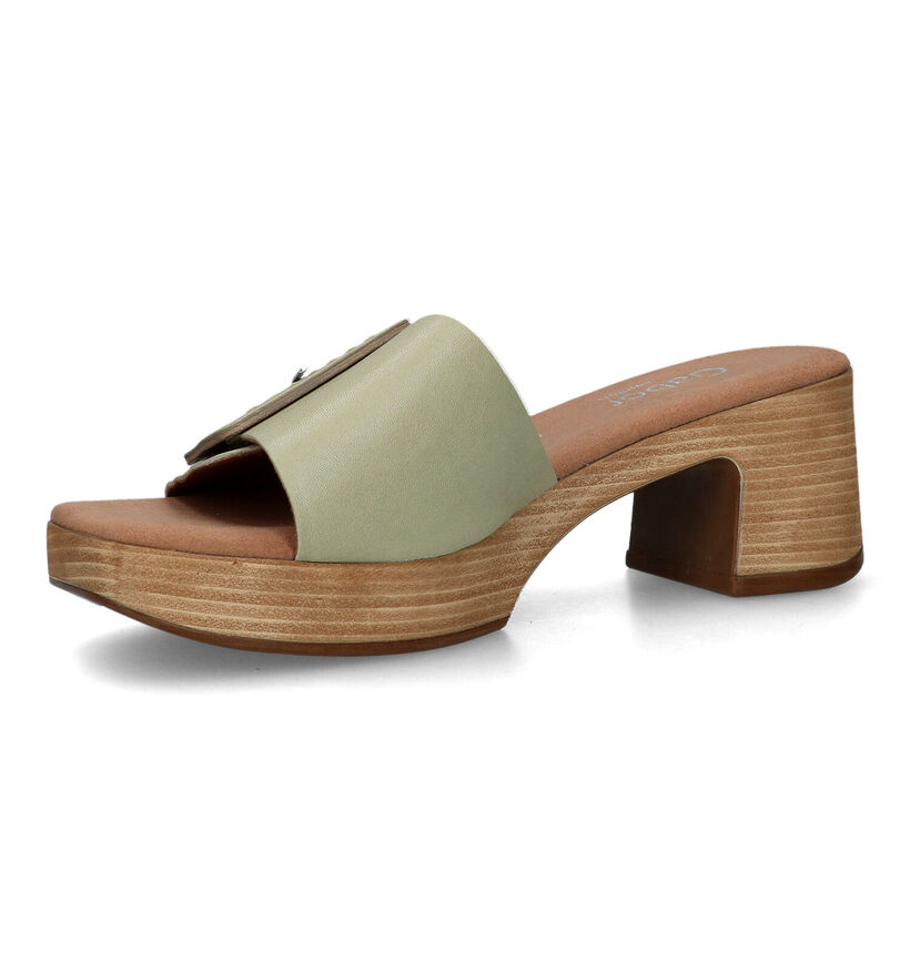 Gabor Comfort Nu-pieds mules en Vert pour femmes (324816)
