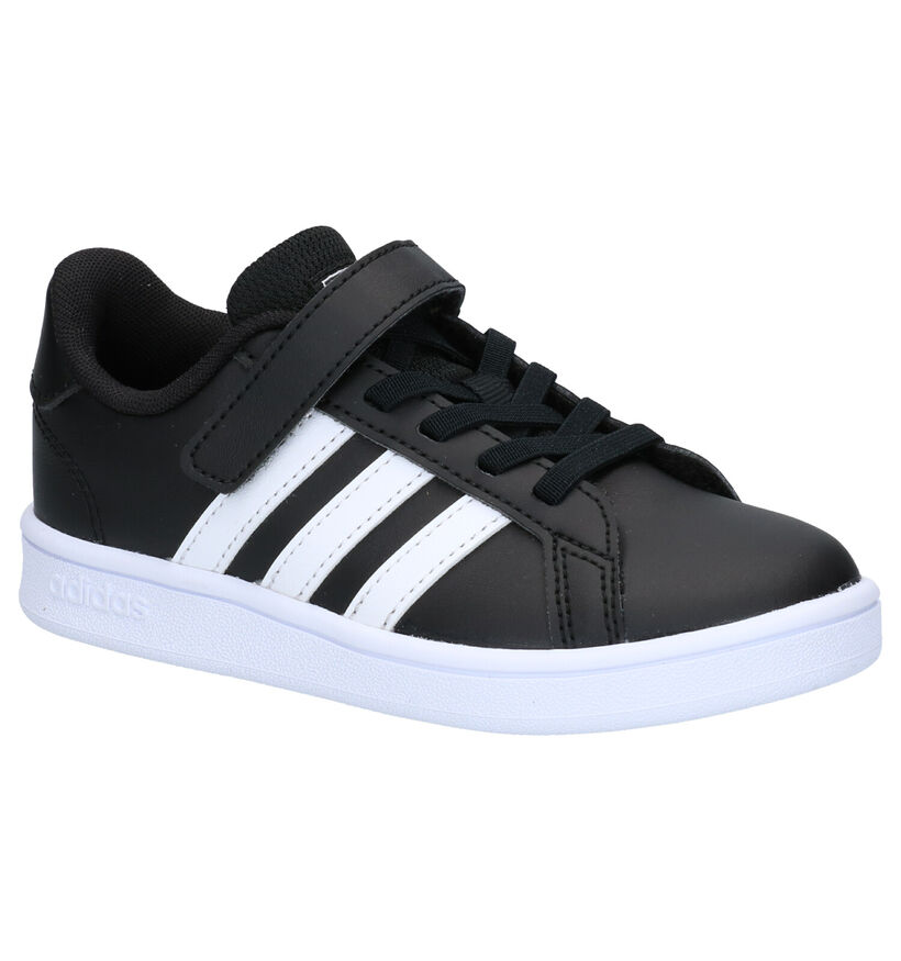 adidas Grand Court C Witte Sneakers voor jongens (318923)