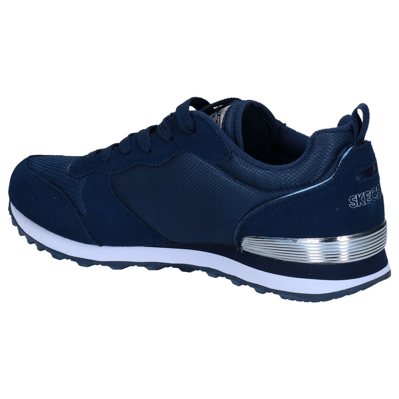 Skechers Gold'n Gurl Baskets en Bleu en daim (293947)
