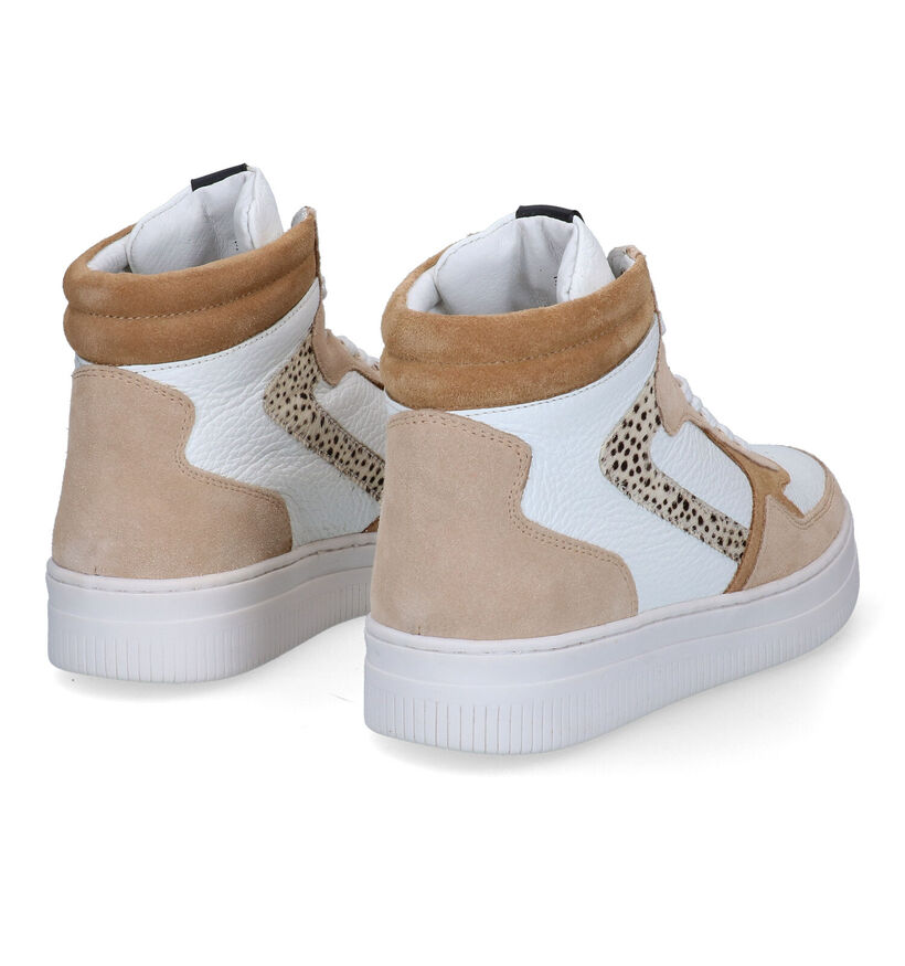 Maruti Mona Baskets Hautes en Blanc pour femmes (307891) - pour semelles orthopédiques