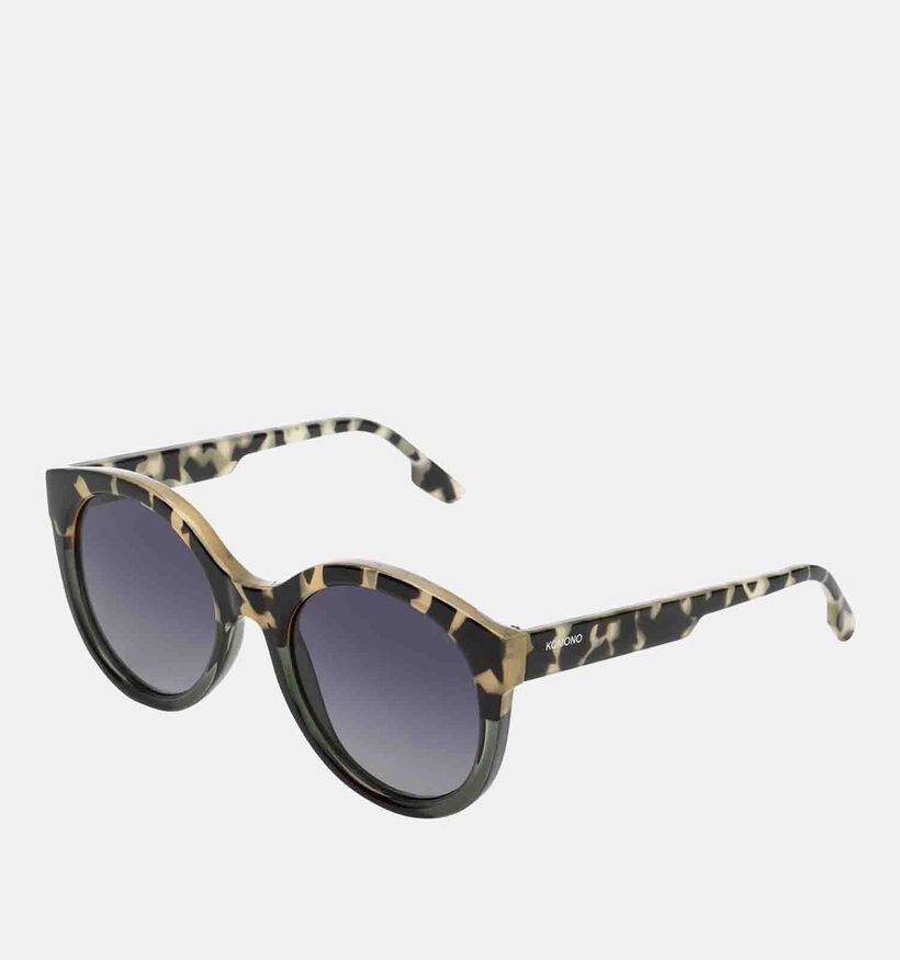 Komono Ellis Emerald Bobcat Zwarte Zonnebril voor dames (355181)