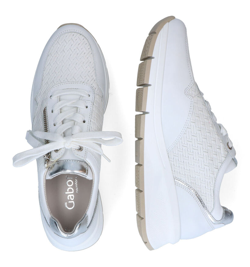 Gabor OptiFit Chaussures à lacets en Blanc pour femmes (306124) - pour semelles orthopédiques