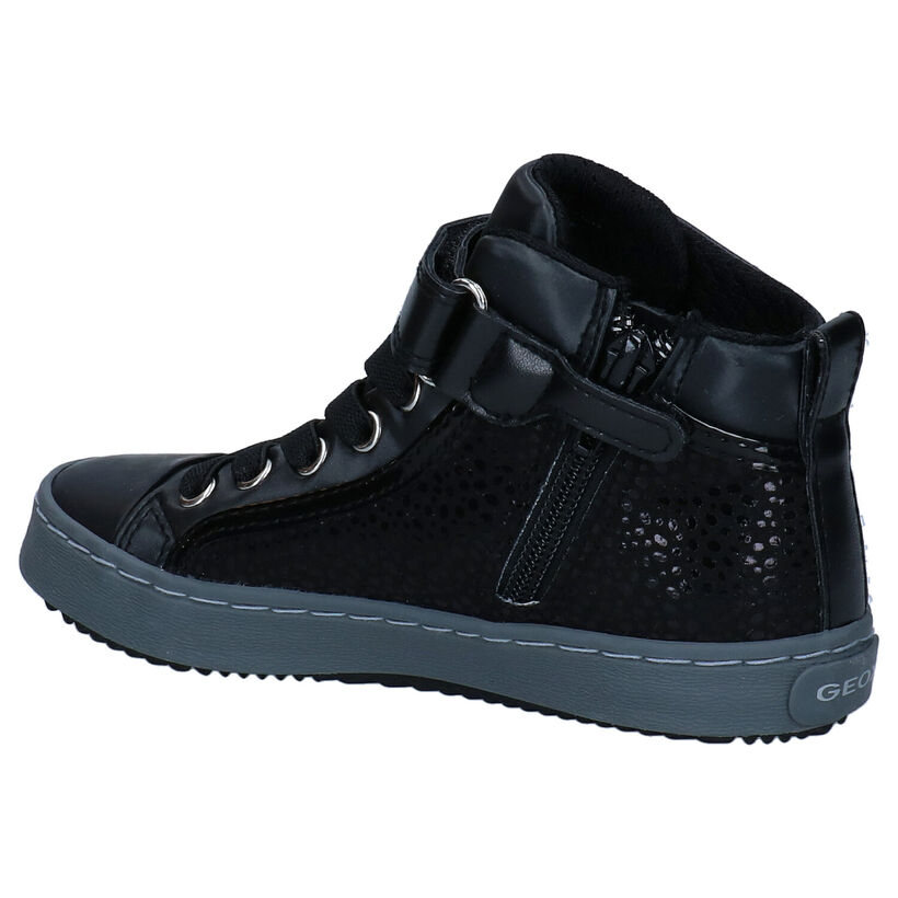 Geox Kalispera Zwarte Sneakers voor meisjes (312544) - geschikt voor steunzolen