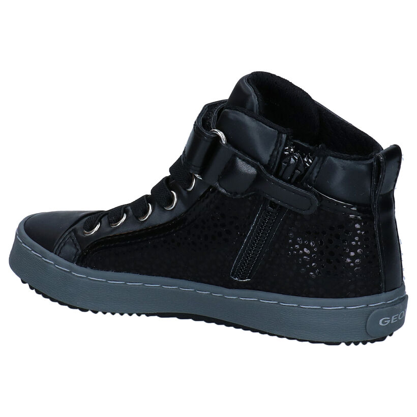 Geox Kalispera Baskets en Noir pour filles (312544) - pour semelles orthopédiques