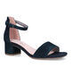 Tamaris Comfort Blauwe Sandalen in daim (323049)