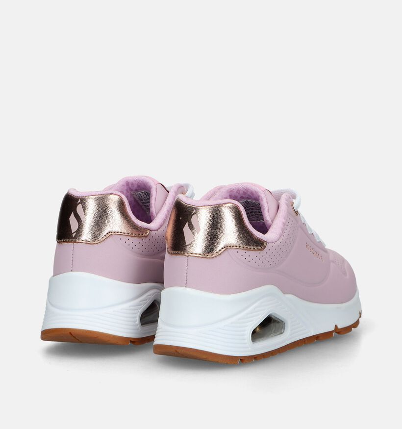 Skechers Uno Gen1 Shimmer Away Roze Sneakers voor meisjes (334313)