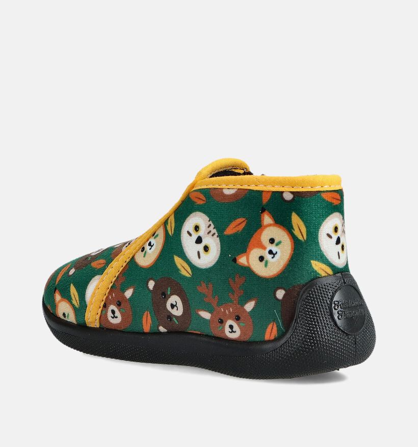 Milo & Mila Woodland Groene Pantoffels voor meisjes, jongens (364923) - geschikt voor steunzolen