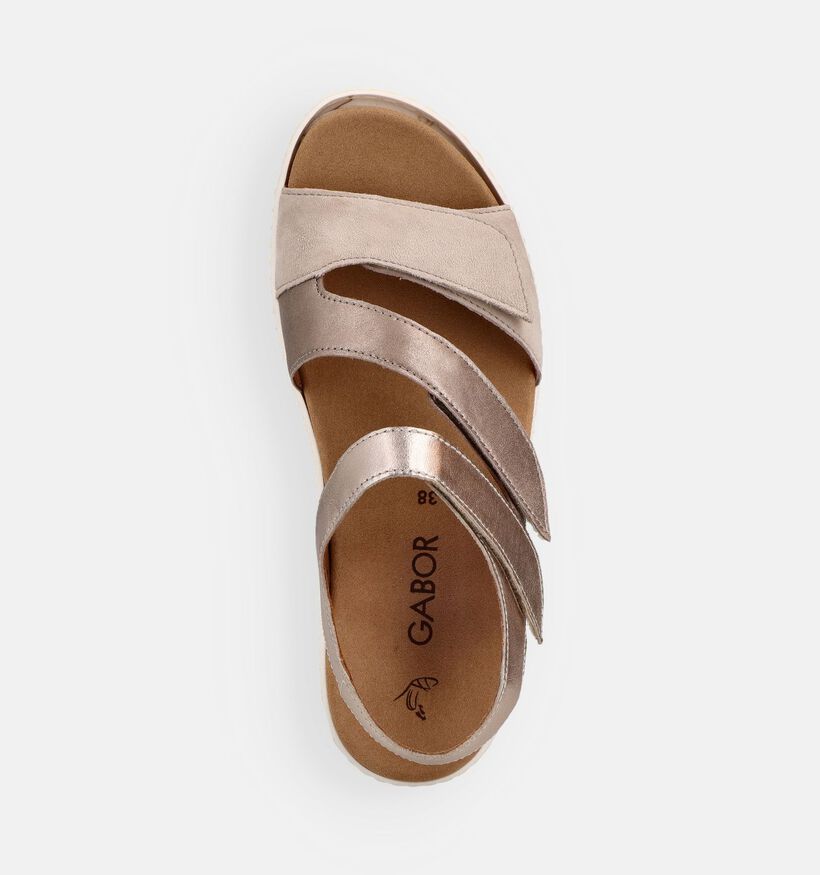 Gabor Gouden/Bronzen Sandalen voor dames (371208) - geschikt voor steunzolen