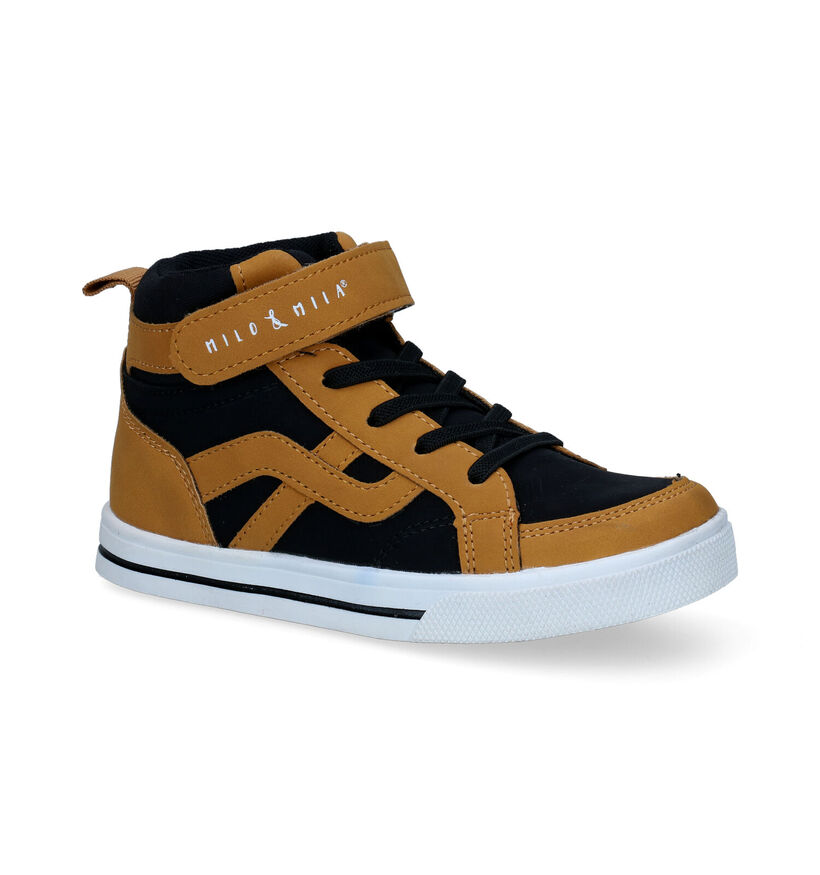 Milo & Mila Chaussures hautes en Noir en simili cuir (297759)