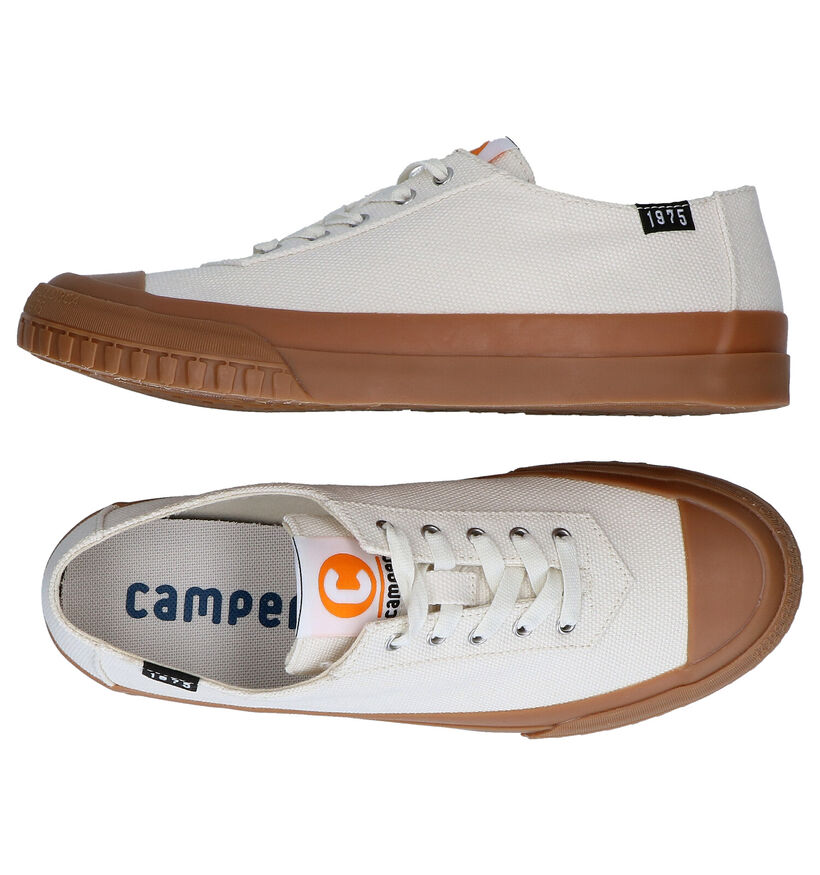 Camper Ecru Sneakers in stof (288395)