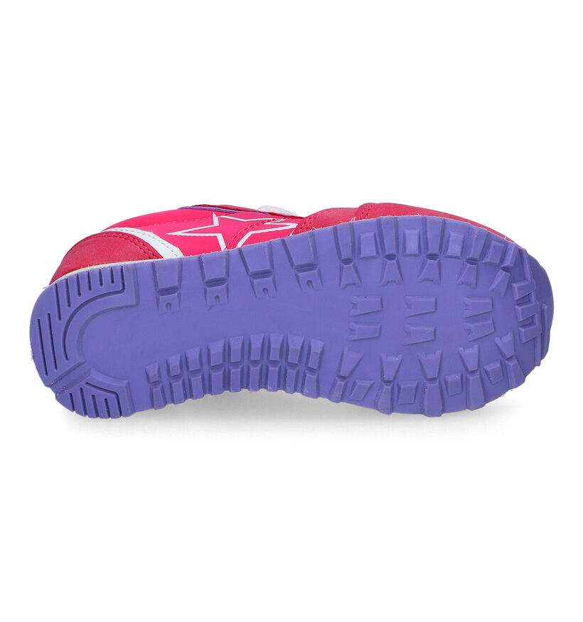 Milo & Mila Baskets basses en Fuchsia pour filles (305273)