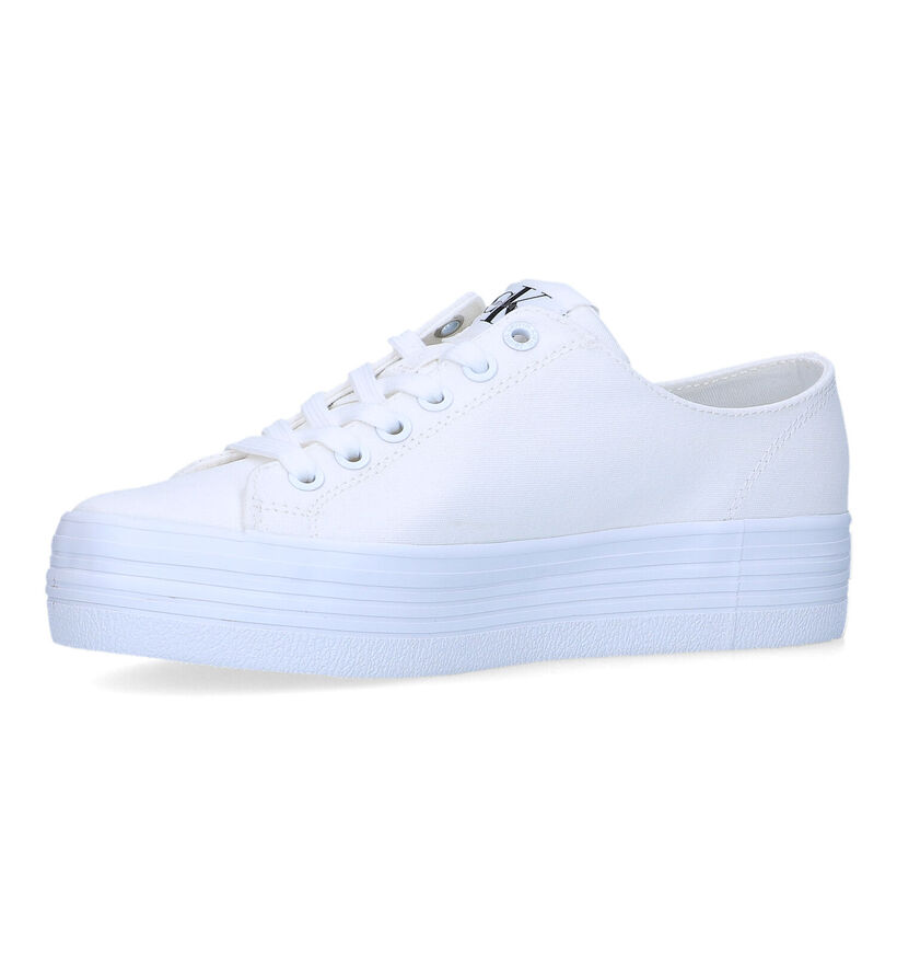 Calvin Klein Vulc Flatform Witte Sneakers voor dames (321040) - geschikt voor steunzolen