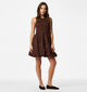 Pieces Penya Robe mi-longue en Brun pour femmes (374925)