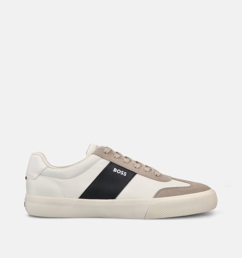 BOSS Aiden Tenn Chaussures &agrave; lacets en Blanc pour hommes (369010) - pour semelles orthop&eacute;diques