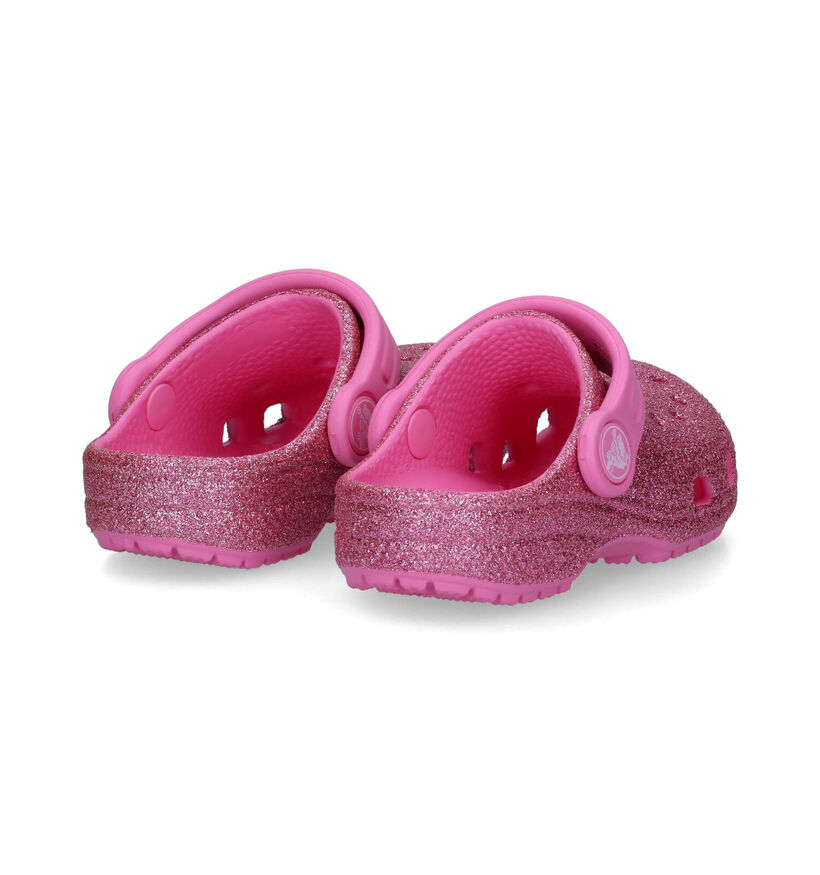 Crocs Classic Glitter Clog Nu-pieds en Rose en synthétique (307774)