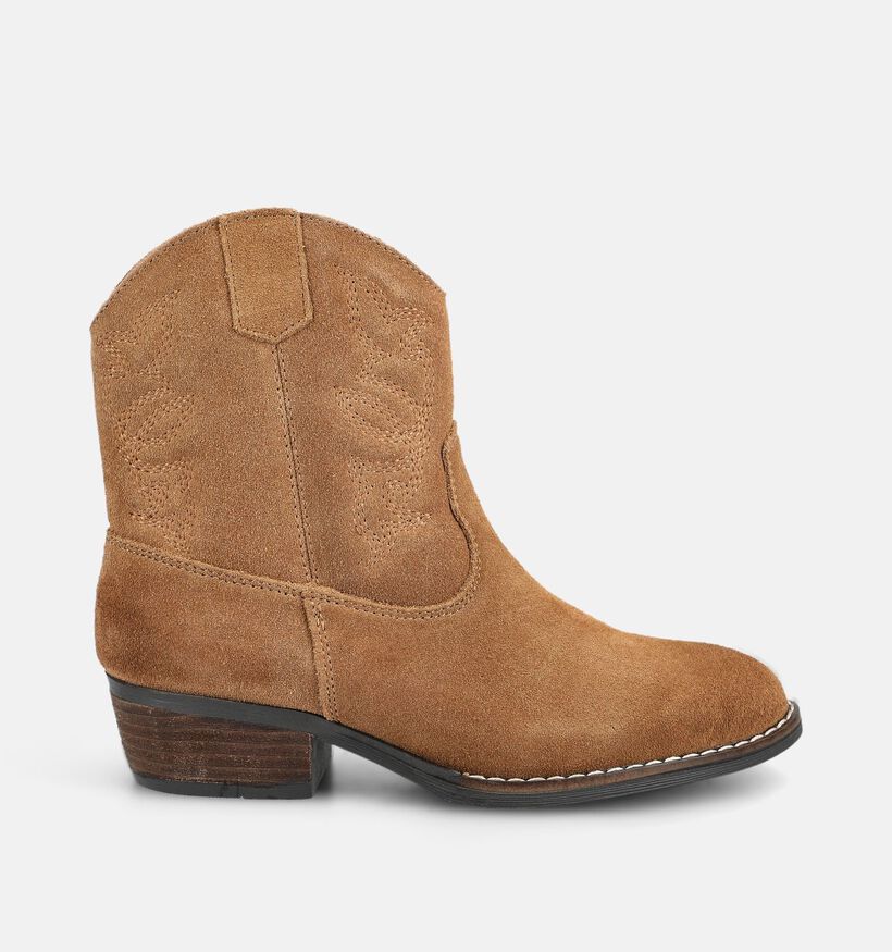 Milo & Mila Bottes de cowboy en Cognac pour filles (379101)