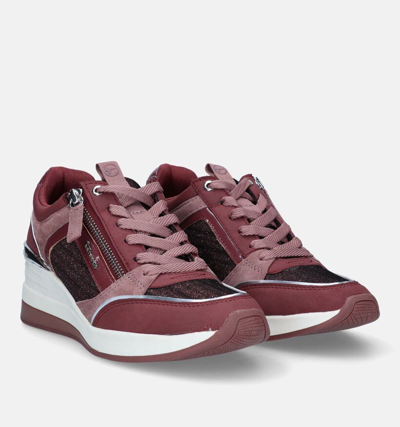 Tamaris Grijze Sneakers met sleehak voor dames (344627) - geschikt voor steunzolen
