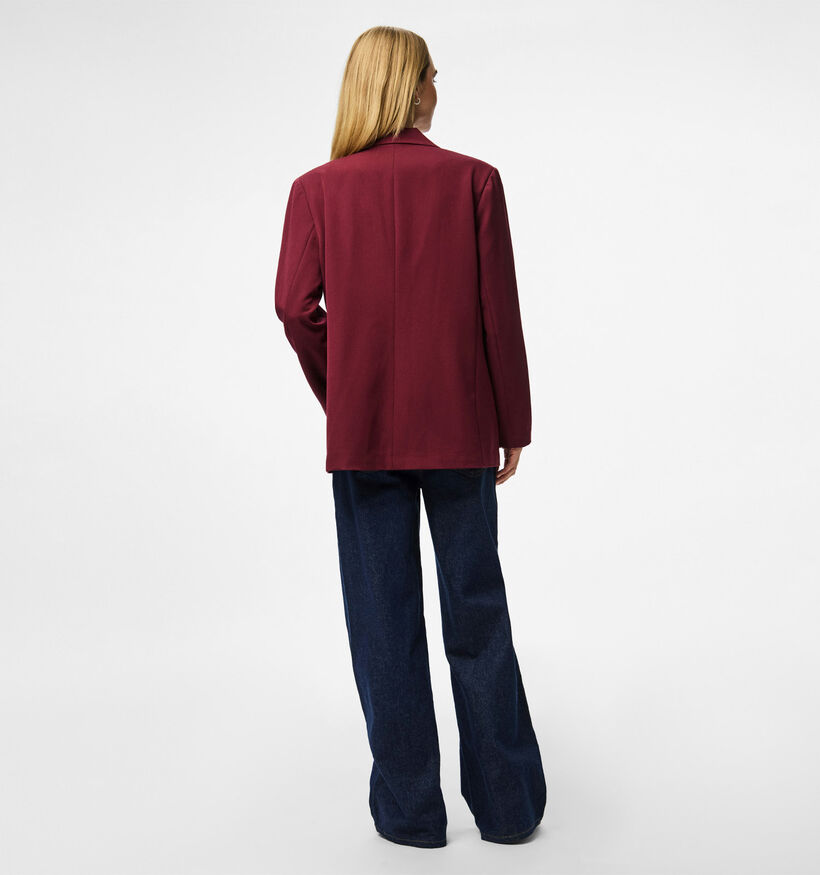 Pieces Kamil Blazer en Bordeaux pour femmes (378374)