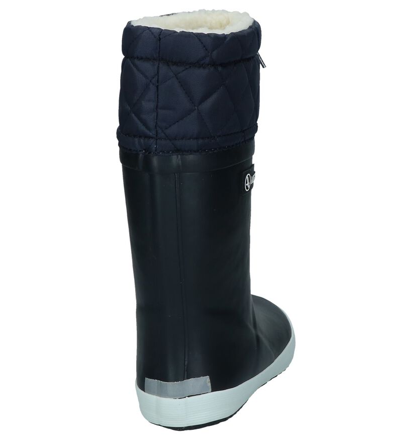 Aigle Giboulee Bottes de pluie en Bleu pour filles, garçons (124209) - pour semelles orthopédiques