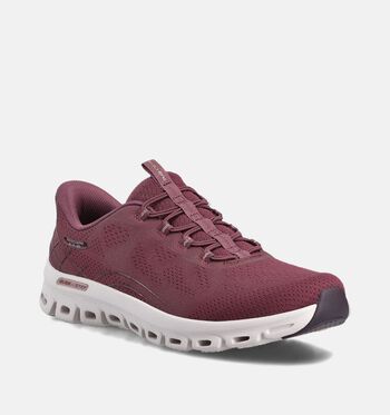 Skechers Slip-ins Low Sneakers Zwart/Bordeaux