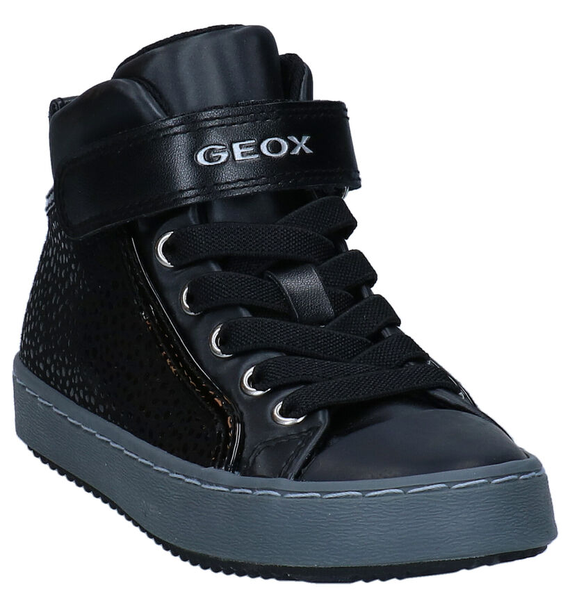 Geox Kalispera Baskets en Noir pour filles (312544) - pour semelles orthopédiques