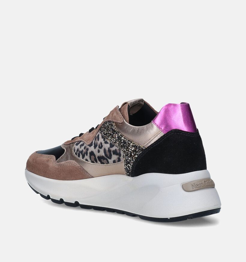 NeroGiardini Baskets casual en Marron pour femmes (357602) - pour semelles orthopédiques