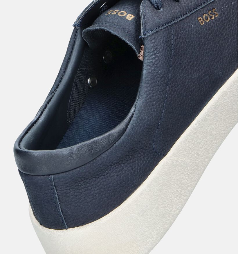 BOSS Belwar Tenn Blauwe Veterschoenen voor heren (345697) - geschikt voor steunzolen