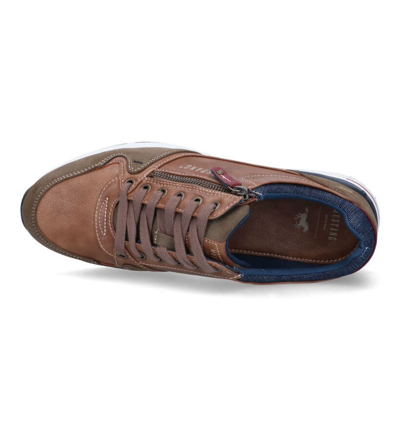 Mustang Chaussures à lacets en Bleu foncé pour hommes (336649)