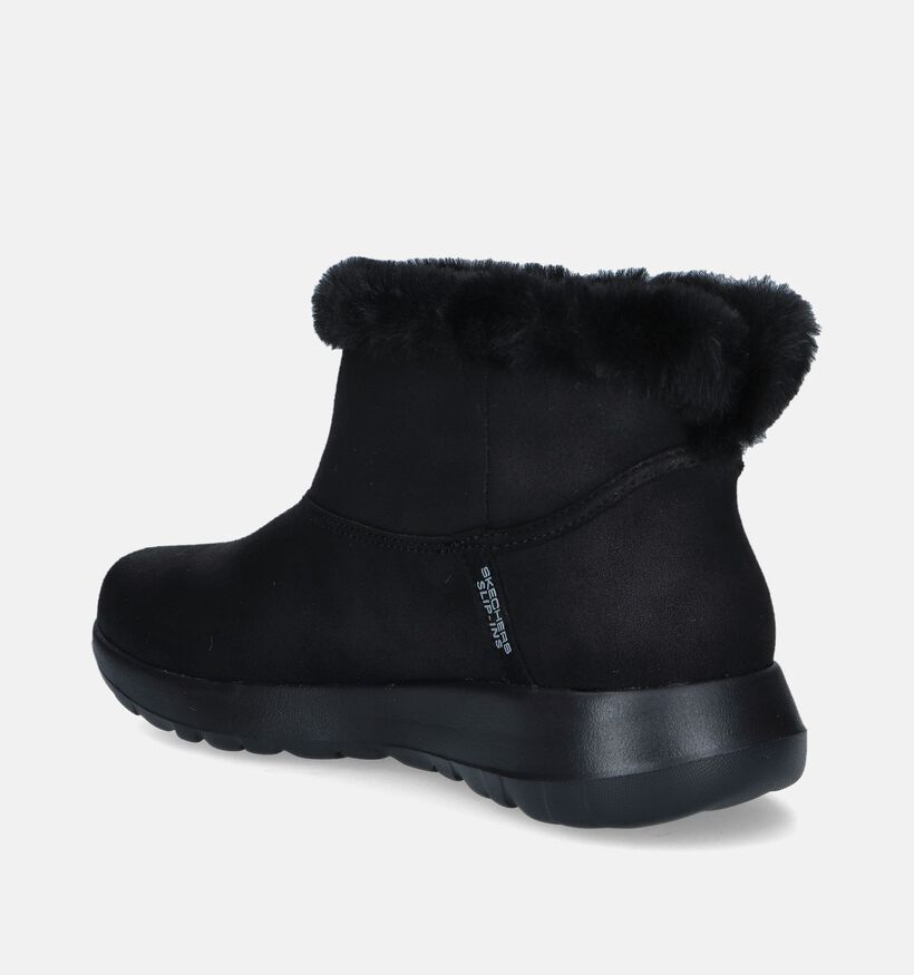 Skechers Slip-ins On-The-Go Joy Cozy Zwarte Boots voor dames (346350)