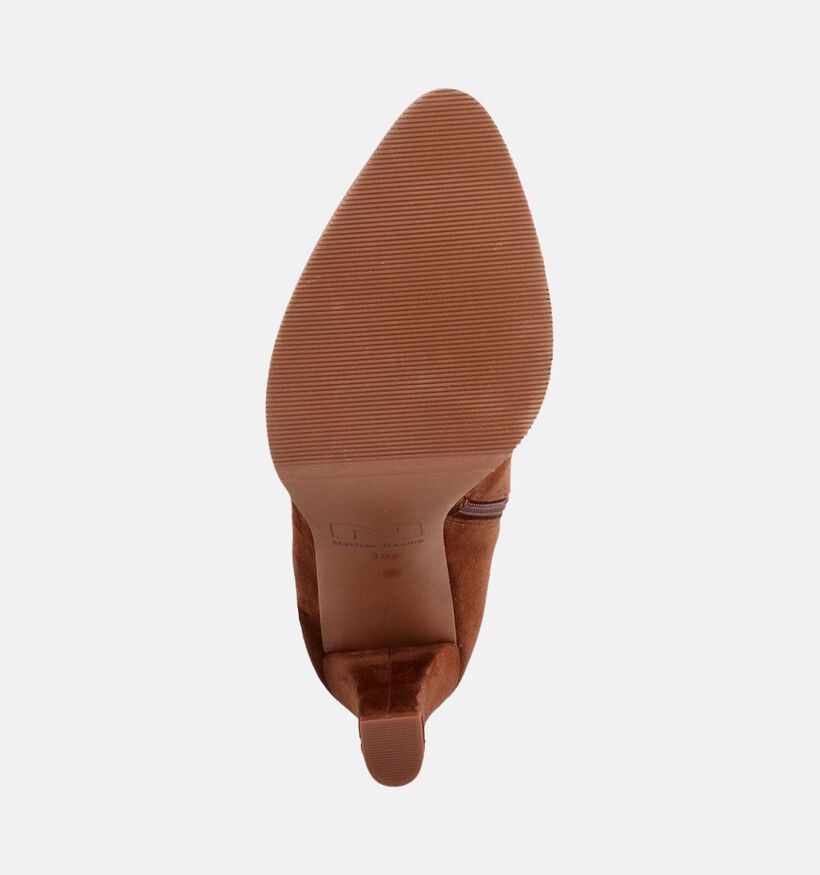 Nathan-Baume Bottines &agrave; talons hauts en Brun fonc&eacute; pour femmes (380284)