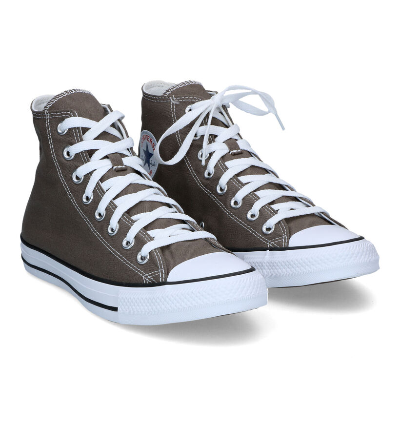 Converse Chuck Taylor All Star Hi Baskets en Noir pour femmes, hommes (361446)