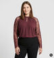 Vero Moda Curve Milla Bordeaux Blouse met Lange Mouwen voor dames (381429)