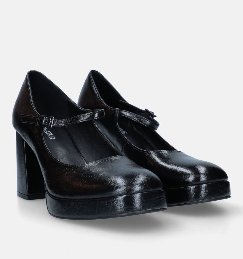 Signatur Zwarte Retro pumps voor dames (329288)